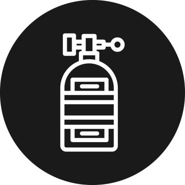 Modern ikon susuzluğunun vektör çizimi