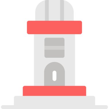 deniz feneri ikonu vektör illüstrasyonu