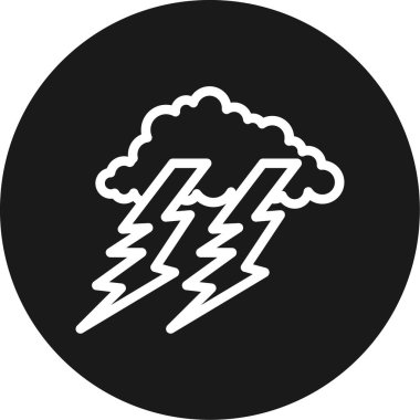 Bulut ve kar ikonunun vektör çizimi. Stok için ağ ve fırtına simgesi vektör illüstrasyonu.