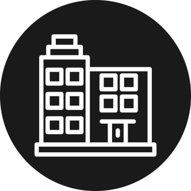 vektör şehir simgesi, basit vektör illüstrasyonu