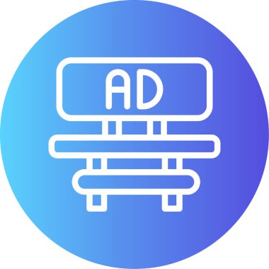 Web reklam simgesi basit illüstrasyon