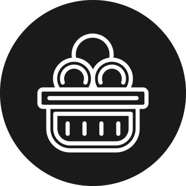 Pasta simgesi, basit vektör çizim