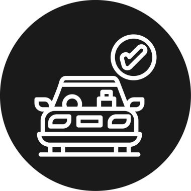 araba simgesi vektör illüstrasyonu