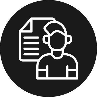 Belge simgesinin vektör illüstrasyonu