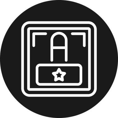 Bir b-b simgesinin vektör illüstrasyonu