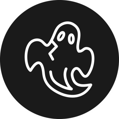 Bir hayalet simgesinin vektör çizimi