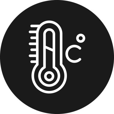 sıcaklık simgesi, vektör illüstrasyonu