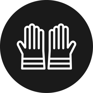 Bir el simgesinin vektör illüstrasyonu