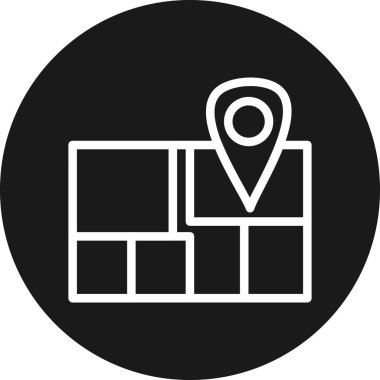 konum simgesi vektör illüstrasyonu