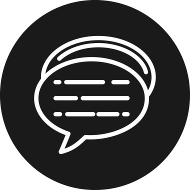 kabarcık sohbet simgesi, vektör illüstrasyonu