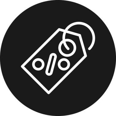 Etiket. Web simgesi basit tasarım