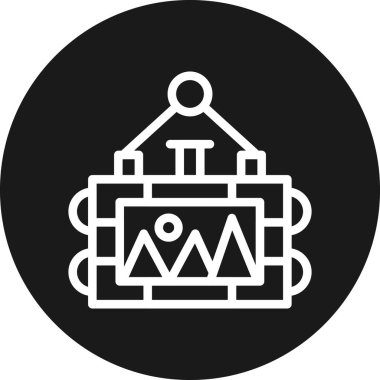 Modern simgenin vektör illüstrasyonu