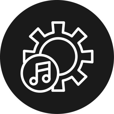 Vektör müzik simgesi illüstrasyonu