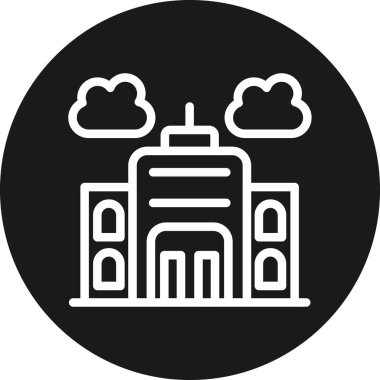 Bulut simgesinin vektör illüstrasyonu