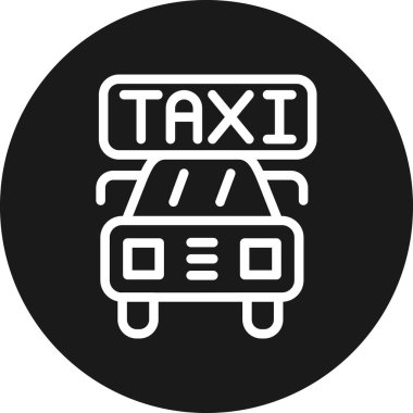 Basit moda taksi simgesi