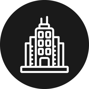 şehir vektör simgesi dizaynı oluşturuluyor