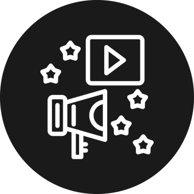 İllüstrasyon video oynatıcı simgesi