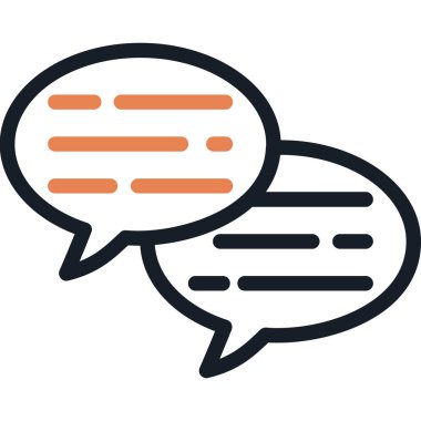 ileti ikonu vektör illüstrasyonu