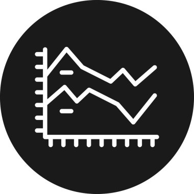 iş grafiği ikon vektör illüstrasyonu