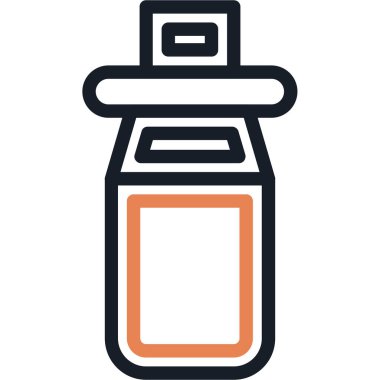 Yemek. Web simgesi basit illüstrasyon