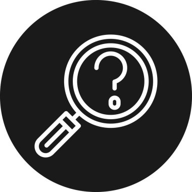 Arama simgesi vektör illüstrasyonu.