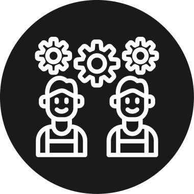 Seo ve teknoloji simgelerinin vektör illüstrasyonu