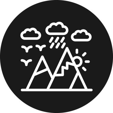 Bir bulut simgesinin vektör illüstrasyonu