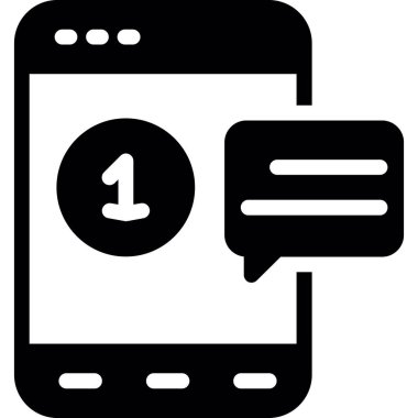 ileti ikonu vektör illüstrasyonu