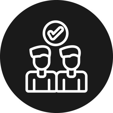 İnsan simgesinin vektör illüstrasyonu