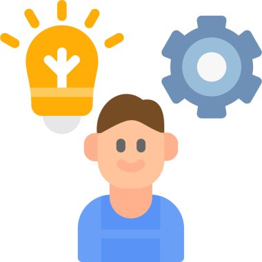 Ampul. Web simgesi basit illüstrasyon