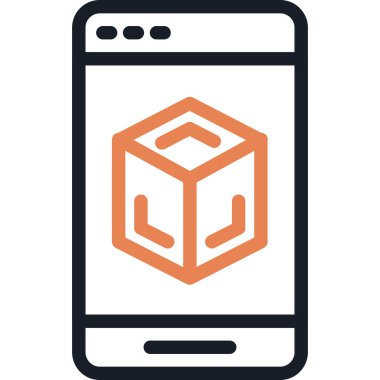 akıllı telefon simgesi vektör illüstrasyonu