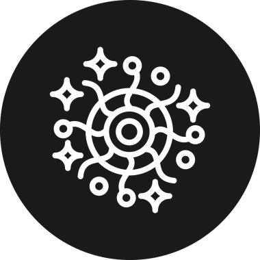 Bir yıldız simgesinin vektör illüstrasyonu