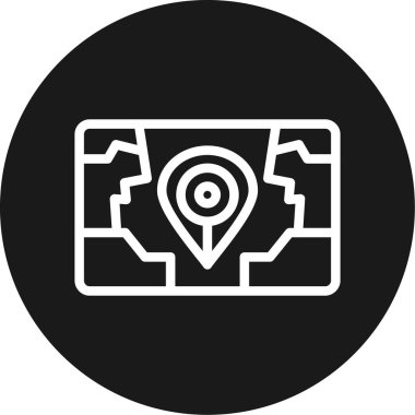 Harita işaretçi simgesi, basit tarzı