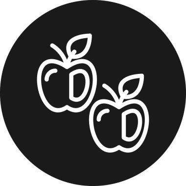 Apple vektör simgesi illüstrasyonu