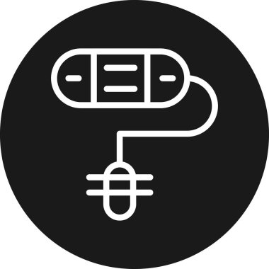 Fiş. Web simgesi basit illüstrasyon