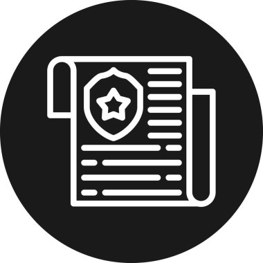 Rozet simgesi, vektör illüstrasyonu