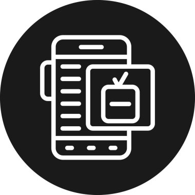 cep telefonu simgesi. Web tasarımı için akıllı telefon vektör simgelerinin basit çizimi