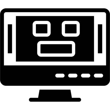 bilgisayar simgesi vektör illüstrasyonu