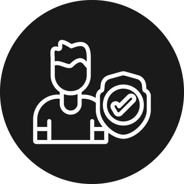 İnsanların ve simgenin vektör illüstrasyonu