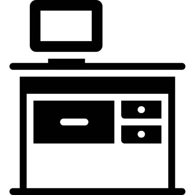 Monitör. Web simgesi basit illüstrasyon