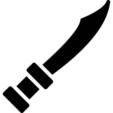 Bıçak. Web simgesi basit illüstrasyon