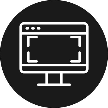 Web simgesi vektör illüstrasyonu