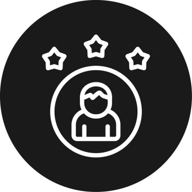 eşsiz kullanıcı vektör çizgisi simgesi