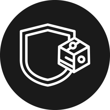 Modern simge koruma eksikliğinin vektör illüstrasyonu