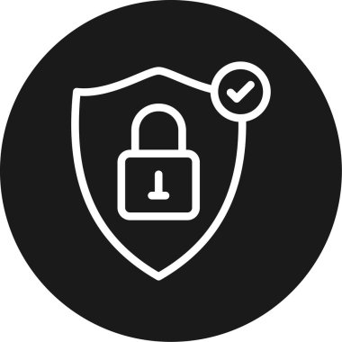 kalkan ikon vektör illüstrasyonu