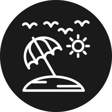 Güneş ikonu, yaz konsepti