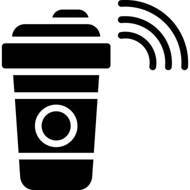 Kahve. Web simgesi basit illüstrasyon