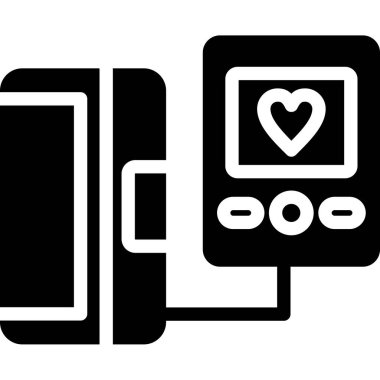 cep telefonu simgesi, basit vektör