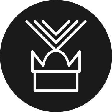 taç simgesi vektör illüstrasyonu