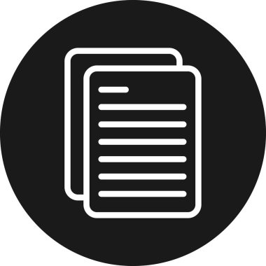 belge simgesi vektör illüstrasyonu